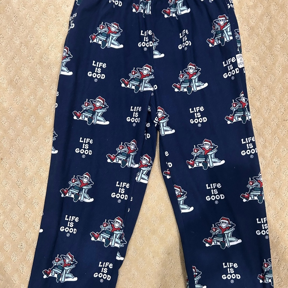 Life is Good Men’s Pajamas - Navy Blue